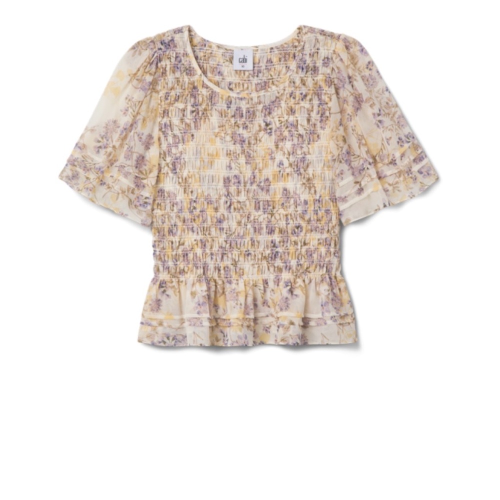 Cabi Angel Top #6714 Floral Pattern Medium NWT - Picture 5 of 7